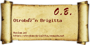 Otrobán Brigitta névjegykártya